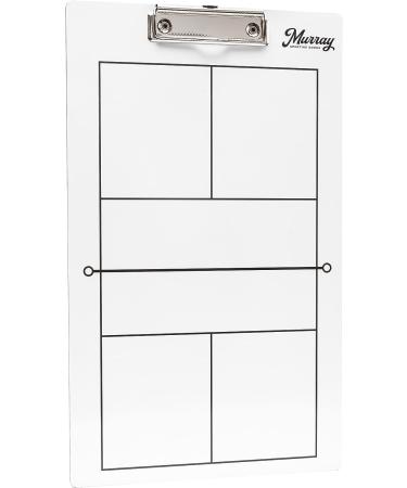 Murray Sporting Goods Pickleball Coaches Clipboard | Dry Erase Double-Sided Pickleball Clipboard for Coaching | Double-Sided Pickleball Coach Marker Whiteboard - Buy Online on GoSupps.com