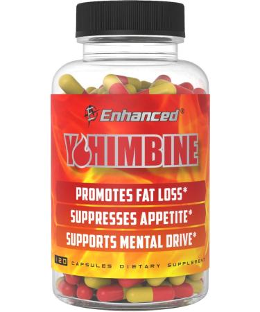 Enhanced Labs - Yohimbine Fat Shredding Accelerator for Men & Women - Fat Cutting Supplement to Promote Stubborn Fat Shredding (120 Capsules)