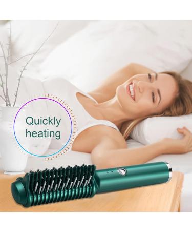 Buy Cordless Hair Straightener Brush for Women - USB Rechargeable Fast Heating Hair Styling Tool - Buy Online on GoSupps.com