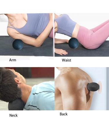 2-Pack Black Massage Balls - 6cm Fascia & Lacrosse Balls for Self-Massage Trigger Point Therapy for Back Legs Feet & Hands | International Shipping - Buy Online on GoSupps.com