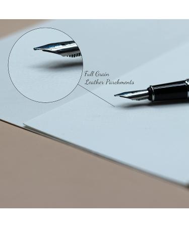 Parchment Leather Pieces 4x6 (3 Pieces) - Natural Antique and White Color for Handwriting, Blessings, and Longevity | Premium Quality Parchment for Notes | 300-Year Preservation - Buy Online on GoSupps.com