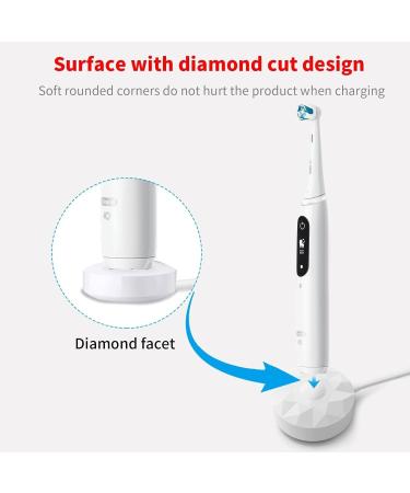 MEROM Electric Toothbrush Replacement Model 3768 Charger for Braun Oral B iO Series 7 Series 8 Series 9 Electric Toothbrush Magnetic Charging Base Power Adapter Cord (White) - Buy Online on GoSupps.com