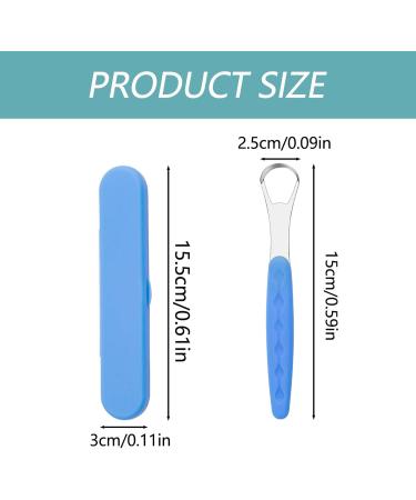 4-Part Tongue Brush Set & Cleaner Tool - Tongue Scraper for Oral Hygiene & Fresh Breath | Mini Case Included - Buy Online on GoSupps.com