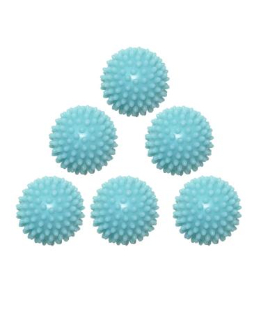 Reusable Dryer Balls for Laundry Anti-Static Fabric Softener 6 Pack (Light Green) Light Green