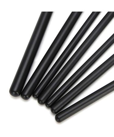 7-Piece Kabuki Makeup Brush Set - Professional Wet & Dry Cosmetic Brushes for Blush Powder Highlight & More - Black - Buy Online on GoSupps.com