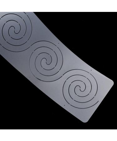 Lychee Plastic Long Quilting Stencil for Painting and Sewing - Spiral Design - Buy Online on GoSupps.com