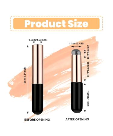 2 Pcs Silicone Lip Brush Set - Reusable Lip Applicator with Cap for Lipstick Lip Gloss & Lip Masks - Perfect for Lip Makeup - Buy Online on GoSupps.com
