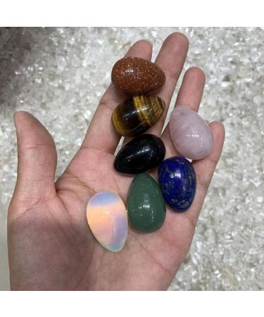 7Pcs Natural Gemstone Crystal Eggs Collectors Pack Reiki Stone Mineral Specimen - Buy Online on GoSupps.com