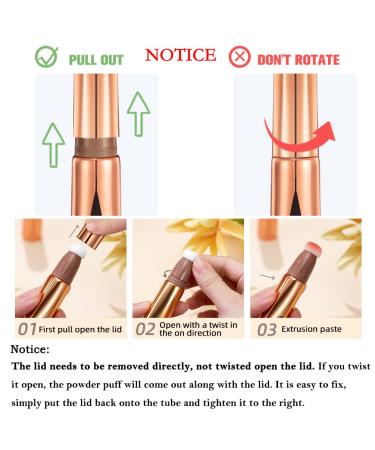 Matte Finish Liquid Contour Beauty Wand Highlighter & Bronzer Stick | Easy Blend & Long Lasting Cream Face Illuminator Makeup | Lightweight & Smooth Formula - Buy Online on GoSupps.com