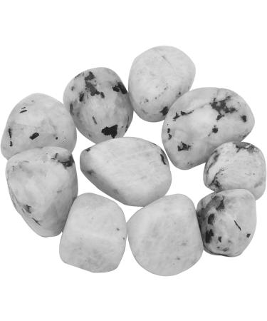 Rainbow Moonstone Tumbled Stones - 5 Piece Healing Crystals Set for Beginners - Buy Online on GoSupps.com