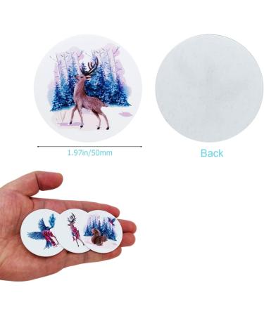 Nwsrayu 18 pcs Christmas Day Cupcake Toppers Winter Animals Acrylic Mirror Disc Xmas cupcake picks Deer New year Party Cupcake Cake Decorations Supplies Sliver and Gold Christmas Mix 18 - Buy Online on GoSupps.com