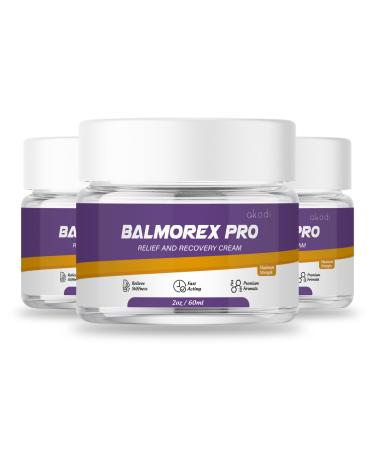akodi Balmorex Pro - Balmorex Pro Cream - Balmorex Pro Cream Extra Strength - 3 pack/6 oz