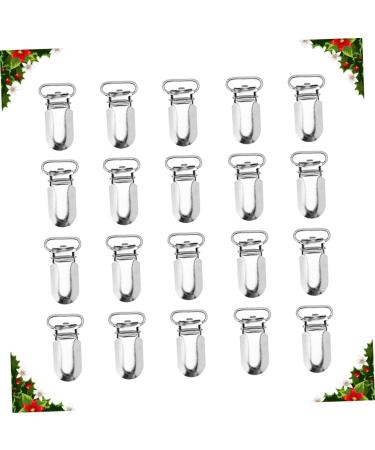 Nuobesty 75 Stk Libber Holder Schnullerhalter-Clip | Fashion Jewelry for Women | Metal Pacifier Clips | Duck Snable Clip & Bibs | Short Strap Clip in White - Buy Online on GoSupps.com