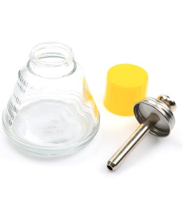 6 Oz Glass Dispenser Bottle for Nail Polish Remover - Clear Glass Pump Sanitizer Container with Metal Core and Dust Cover - Buy Online on GoSupps.com