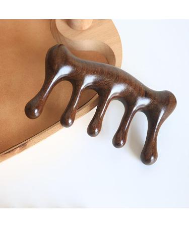 Wood Massage Comb - Sandalwood Head Scalp Comb | No Static Wide Tooth Comb for Relaxation & Hair Care - Buy Online on GoSupps.com