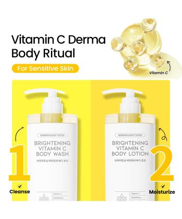 #OOTD Vitamin C Body Wash, 750ml (25.36 fl oz.) Gentle Daily Cleanser with Niacinamide for Dull & Sensitive Skin - Buy Online on GoSupps.com
