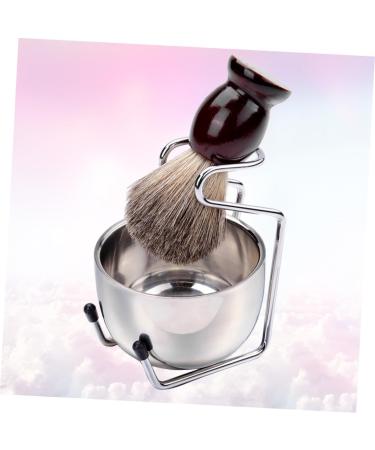 Minkissy 9-Piece Men's Beard Care Set - Bamboo Shaving Brushes & Facial Hair Grooming Tools for Cyclists - Premium Quality Silver Beard Brush Set - Buy Online on GoSupps.com