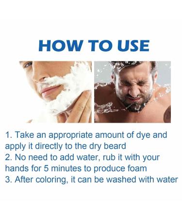 Beard Color Shampoo for Men - 100ml Organic Gray Beard Remover & Care - Buy Online on GoSupps.com