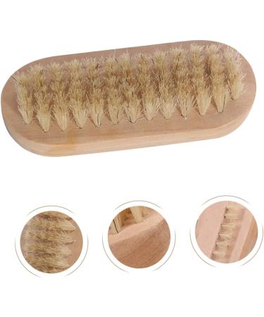 POPETPOP Nail Cleaning Brush Fingernail Brush Elliptical Cleaning Brush Hand and Nail Brush Nail Scrubbing Brush Cleansers Household Nail Art Pig Hair Double Sided Man Beauty Tools - Buy Online on GoSupps.com