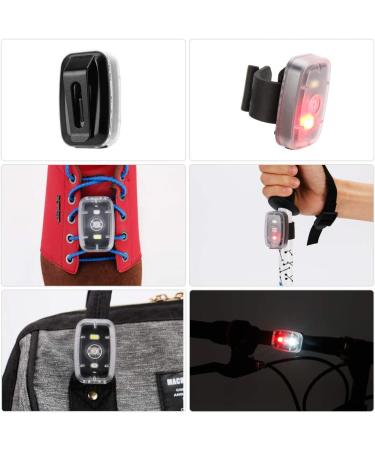 LED Safety Light Clip On Strobe/Running Lights 2-Pack - High Visibility for Runners, Cyclists, Hiking - 5 Lighting Modes - Black - Buy Online on GoSupps.com