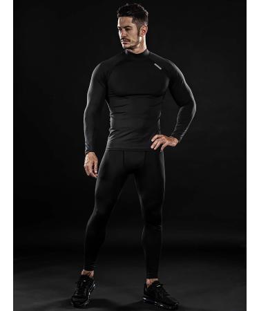 DRSKIN Men's Compression Long Sleeve Shirt XX-Large Black - Running, Workout, Athletic Gym Top - Buy Online on GoSupps.com