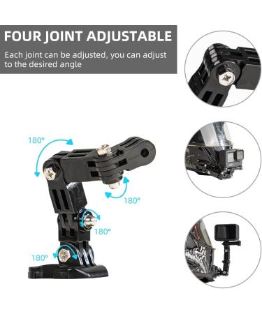 Buy SureWo Helmet Bracket for GoPro Hero 12/10/9/8/7 & Action Cameras - Schwarz | Universal Mount for Apeman Crosstour Akaso Victure Coooau Campark DJI OSMO - Buy Online on GoSupps.com