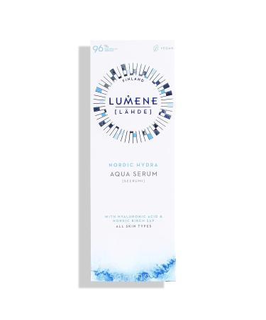 Lumene Nordic Hydra Arctic Dew Quenching Aqua Face Serum - Pure Concentrated Skin Hydration with Nordic Red Algae & Hyaluronic Acid - 1 fl oz - Buy Online on GoSupps.com