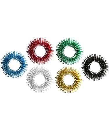 Beavorty 12 STK Finger Massage Rings - Silent Vibrating Roller Toy for Stress Reduction | Ideal for Kids & Primary School Play - Buy Online on GoSupps.com