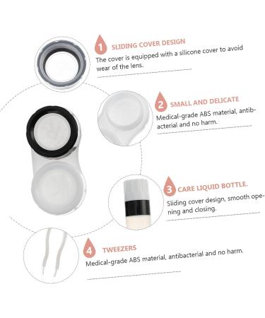 Buy Homsfou 6-Sentence Contact Lens Container Set - Transparent Plastic Storage for Improved Care and Organization - Buy Online on GoSupps.com