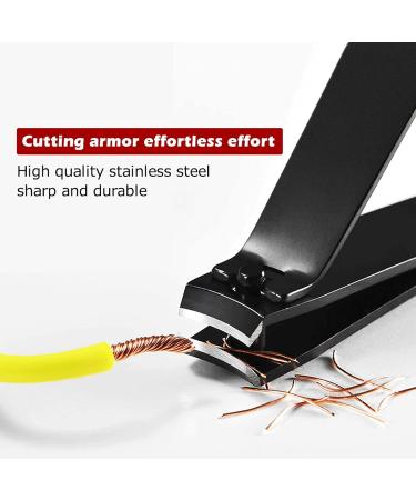 HCHGJKN Nail Clippers Large Nail Clipper Cutter Toe Nail Clippers Professional Manicure Trimmer Stainless Steel Nipper With Clip Catcher(Schwarz) Black - Buy Online on GoSupps.com