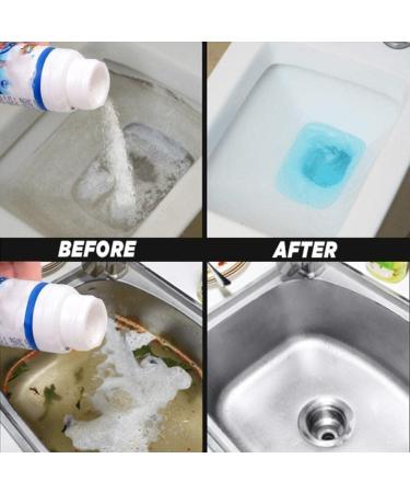 Powerful Sink & Drain Cleaner - Unclog Your Pipes with Foaming Drain Cleaner and Pipe Dredging Powder (2 Bot) - Buy Online on GoSupps.com