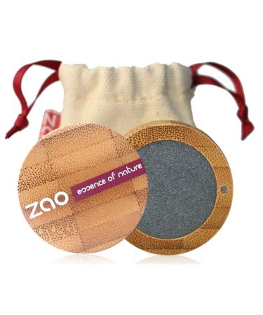 ZAO essence of nature ZAO Pearly Eyeshadow 110 Metallic Grey Shimmer/Pearly Eyeshadow in Refillable Bamboo Box