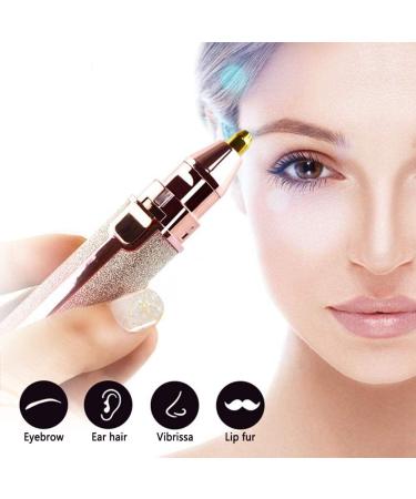 USB Chargeable High Speed Electric Eyebrow Trimmer & Nose Hair Shaver for Women | Portable Beauty Tool - Buy Online on GoSupps.com