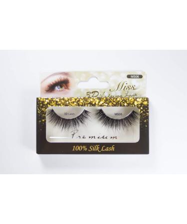 4 Pairs of Miss 3D Volume Tapered False Eyelash Extension MS06