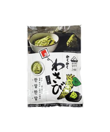 Samkwang Wasabi Powder 7.06 oz (200 g) Horseradish Powder, Seafood Meat Food Sauce, Sushi Sashimi Spicy Paste, Instant Wasabi Maker