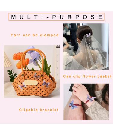 10pcs Glitter Butterfly Hair Clips for Women & Girls - Colorful Hair Accessories - Buy Online on GoSupps.com