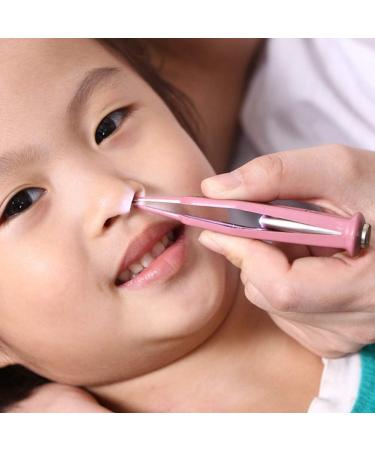 LED Light Ear Navel Nose Cleaning Clip Tweezers Nose Cleaner Remover Nose Ear Care Tool Safe For Baby Adults - Buy Online on GoSupps.com