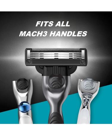 Buy Mach3 Charcoal Razor for Men - 1 Handle + 4 Blade Refill | International Shipping Available - Buy Online on GoSupps.com