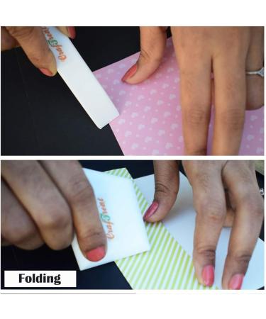 CrafTreat Teflon Bone Folder and Scoring Tool Set for Paper Crafting - Large & Ergo Square - Perfect for Origami, Bookbinding, and Leather Burnishing - Non Stick Ergonomic Design - Buy Online on GoSupps.com