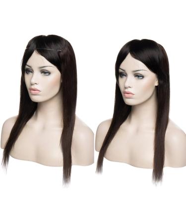 16" One Piece Hair Extension Human Hair No Clip in 100% Remy Invisible Secret Wire Hair Extensions Headband Real Hair Pieces for Women Straight (60g #2 Dark Brown) 16 Inch #2 Dark Brown - Buy Online on GoSupps.com