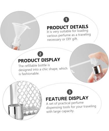 minkissy 2 Sets Perfume Bottle Perfume Pipette and Funnel Perfume Container Spray Diy Perfume Funnels Dispensing Funnels Mini Empty Perfume Sample Vials Glass Travel Dispenser - Buy Online on GoSupps.com