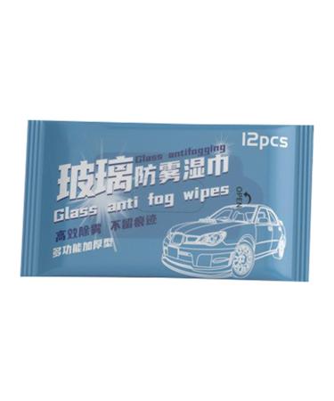 Lens Cleaning Wipes - Glasses Wipe | Anti Fog Wipes For Car | Non-woven Fabric 12 Sheets Wrapped Eyeglass Wipes | Rearview M rror Wet Wipes | Anti-Fog Cloth For Car Windshield Wet & Cleaning Wipes