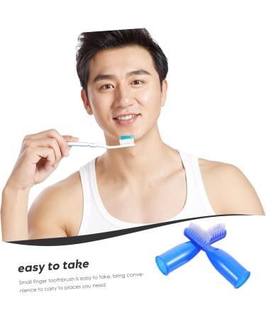 Minkissy 10-Pack Finger Toothbrushes - Portable Travel Oral Care Accessories for Effective Teeth Cleaning - Buy Online on GoSupps.com