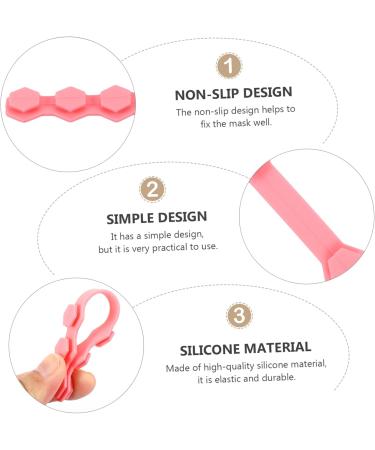 Collbath 10 PC Mask Hook & Ear Protector Set - Adjustable Lanyards Pink Mask Extension Buckles for Comfort & Style - Buy Online on GoSupps.com
