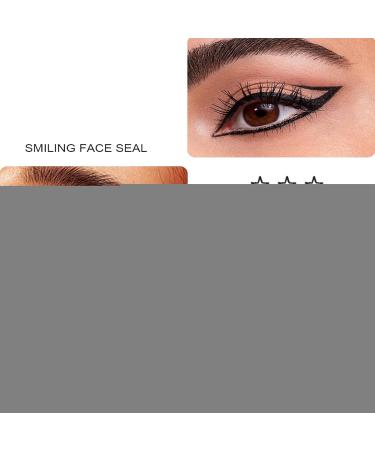 Eyeliner Pen Liquid Eyeliner with Stamp Mold Shapes 6 Pieces Long Lasting Water Resistant Cosmetics for Women Beauty for Stage Travel Party Performance Cosplay Wedding Holiday - Buy Online on GoSupps.com
