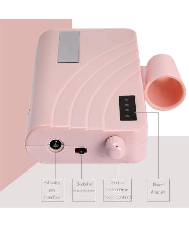 Electric Nail Drill Machine Portable Rechargeable 30000RPM Electric Nail Drill Machine Professional Portable Manicure Pedicure Drill Kit with 6 Bits White - Buy Online on GoSupps.com