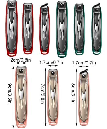 Dajidafu Detachable Fingernail Clippers Durable And Portable For Convenient Nail Care On Go Stainless Steel Professional Grade red L L Red - Buy Online on GoSupps.com