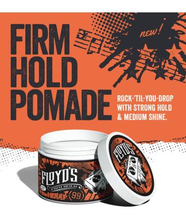 Floyd's 99 Firm Hold Pomade - Strong Hold Medium Shine Water Soluble - 4 oz | International Shipping Available - Buy Online on GoSupps.com