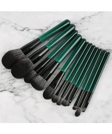 12-Piece Makeup Brush Set | Wooden Handle Loose Powder Brushes | Premium Beauty Tools for Flawless Application - Buy Online on GoSupps.com