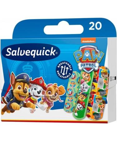 Salvequick Paw Patrol Plasters for Children | 20 Units - Fun & Fast Healing! - Buy Online on GoSupps.com